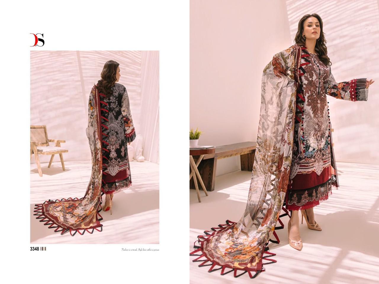 Deepsy Firdous Bliss Lawn 23 Cotton Dupatta Pakistani Salwar Suits
